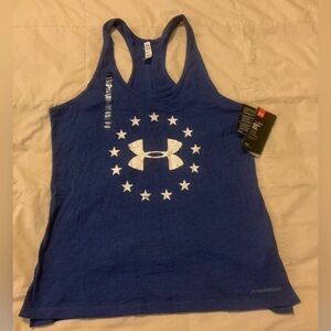 Under Armour Navy Tank with White Stars